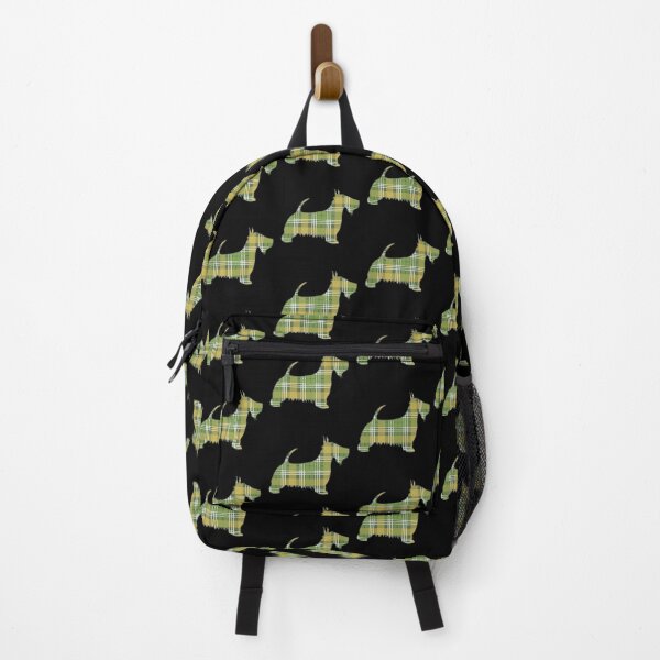 Item preview, Green, White and Yellow Tartan Scottish Terrier Dog Silhouette   designed and sold by MacPean.