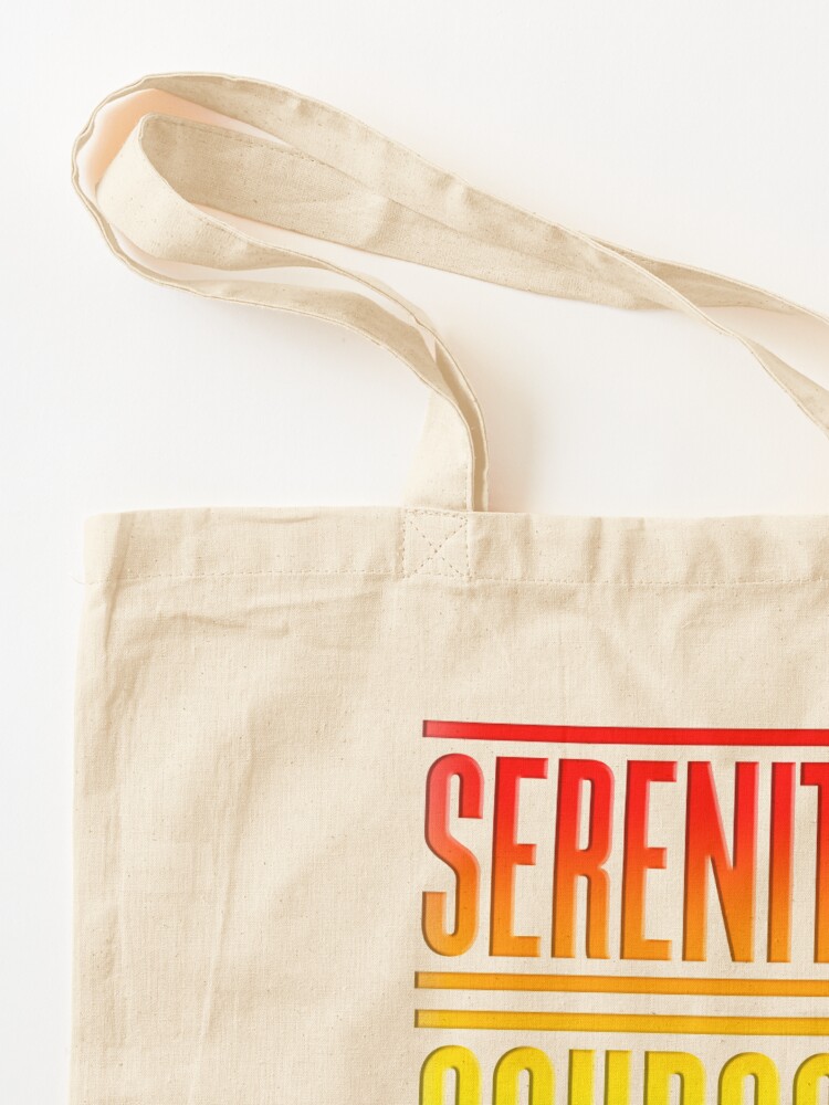 Vista alternativa de Bolsa de tela Serenidad Coraje Sabiduría