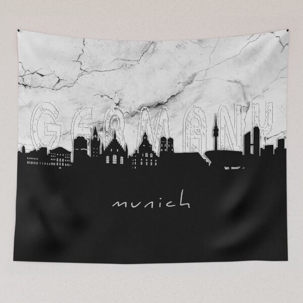 Item preview, munich skyline marble designed and sold by BekimART2.