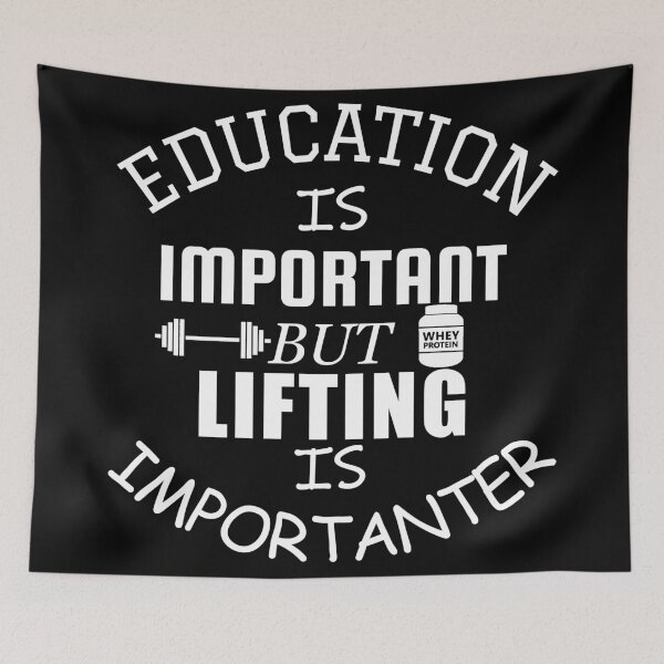 Item preview, Education Is Important But Lifting Is Importanter designed and sold by DannyAndCo.