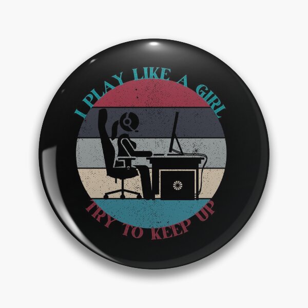 Item preview, Copy of I Play Like a Girl Try To Keep Up Basketball Female Gamer PC Gamer designed and sold by RKSDesigns.