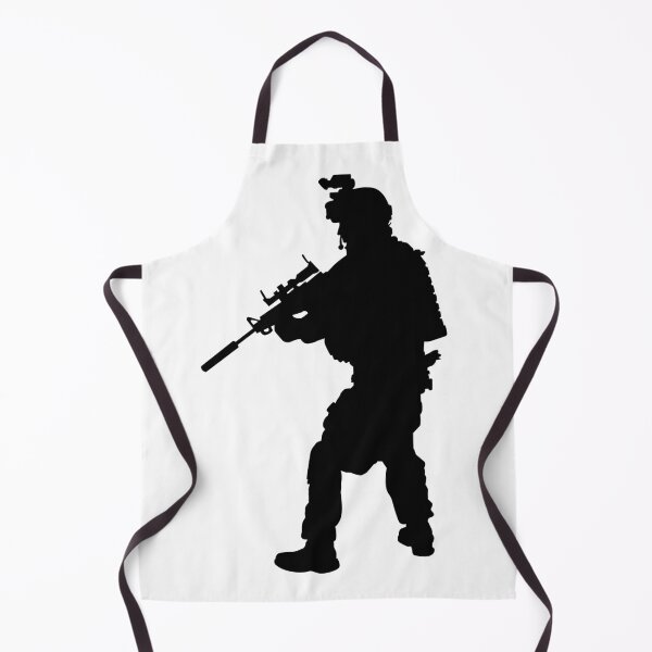 Item preview, Male soldier standing up and in full equipment and armament, fully automatic machine gun in hand such as the special forces, marines army and ksk, GRU, Sajeret. Isolated realistic silhouette designed and sold by Marcin Adrian.