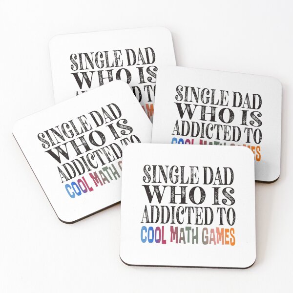 Item preview, I am a single dad who is addicted to cool math games Classic Sticker And Shirt Design designed and sold by Glike.