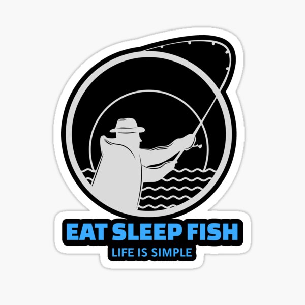 I Love Fishing on Light Background | Sticker