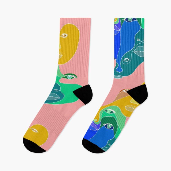 Item preview, Inverted Rainbow Minimalistic Faces  designed and sold by Emily Boynton.