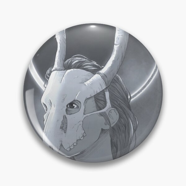 Item preview, Woman with deer skull - variant 2 designed and sold by AlexEyck.