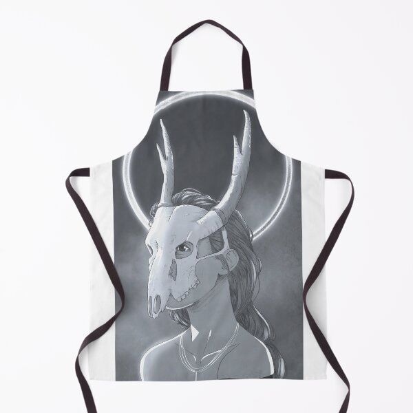 Item preview, Woman with deer skull - variant 2 designed and sold by AlexEyck.