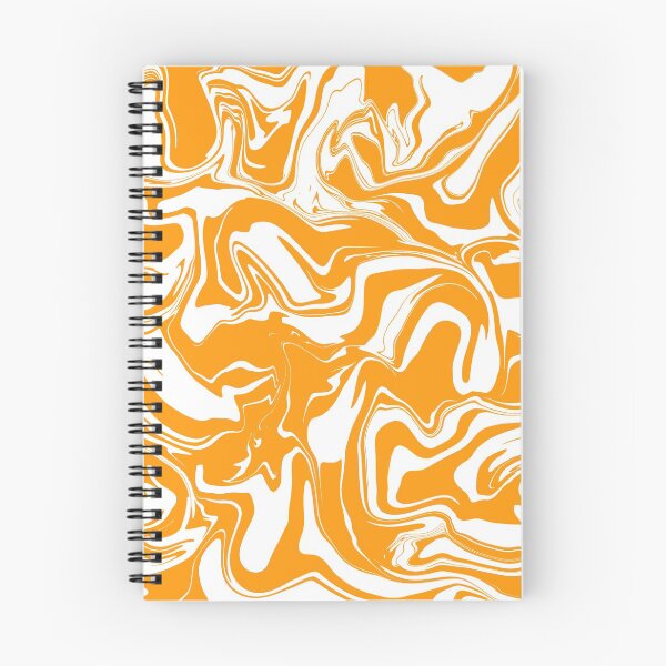 Aperçu de l'œuvre Fondant de marbre orange et blanc créée et vendue par WildNClassyFun.