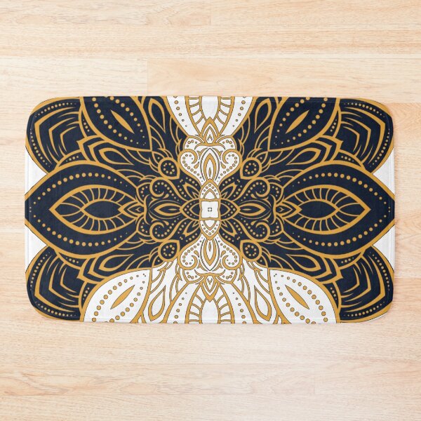 Item preview,  Gold and dark blue mandala pattern designed and sold by sully-boutique.