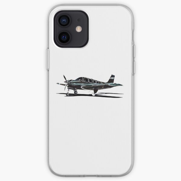 Beechcraft Bonanza Digital Art iPhone Soft Case