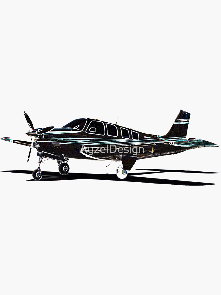 Beechcraft Bonanza Digital Art by AyzelDesign