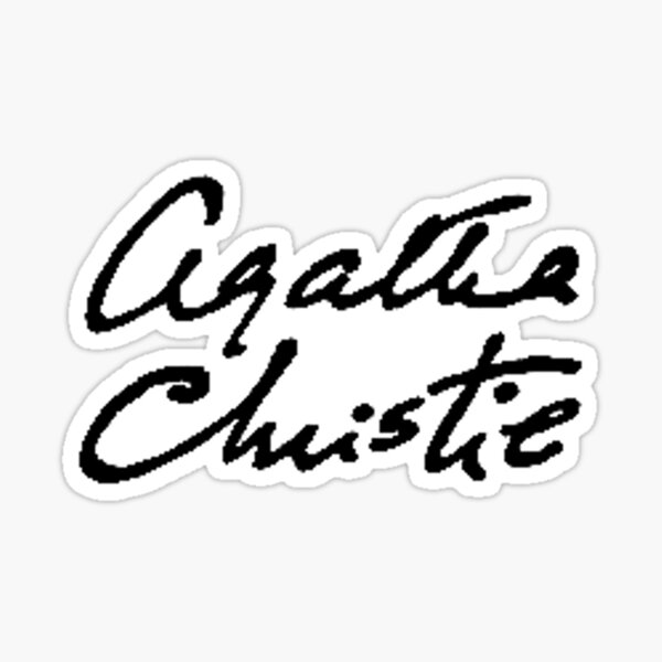 Agatha Christie signature Sticker