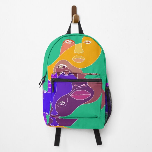 Item preview, Inverted Minimalistic Faces Red/Yellow/Purple designed and sold by Emily Boynton.