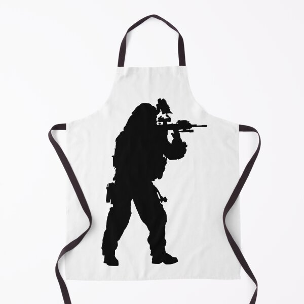 Item preview, Male soldier standing up and in full equipment and armament, fully automatic machine gun in hand such as the special forces, marines army and ksk, GRU, Sajeret. Isolated realistic silhouette designed and sold by Marcin Adrian.