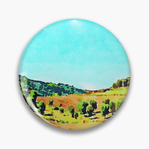 Item preview, Calabrian landscape with plowed countryside and row of olive trees designed and sold by Giuseppe Cocco.