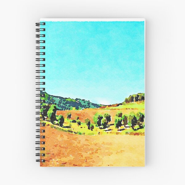 Item preview, Calabrian landscape with plowed countryside and row of olive trees designed and sold by Giuseppe Cocco.