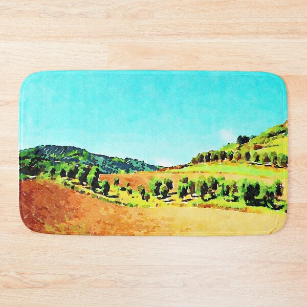 Item preview, Calabrian landscape with plowed countryside and row of olive trees designed and sold by Giuseppe Cocco.