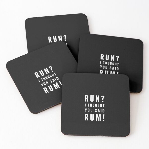 Item preview, Run I thought You Said Rum Funny Runner Rum Lover designed and sold by Esmilna Castillo.