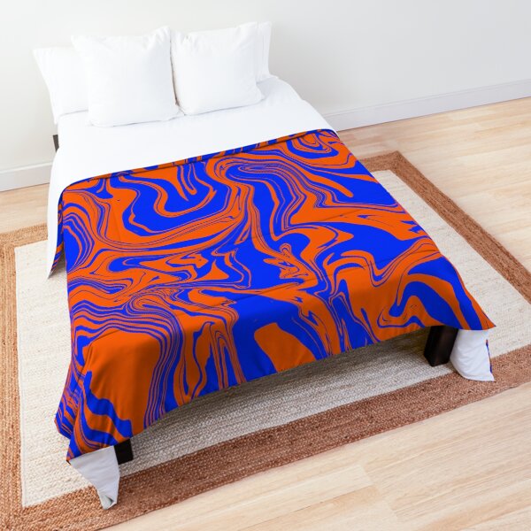Item preview, Blue and Orange Abstract Melt designed and sold by WildNClassyFun.