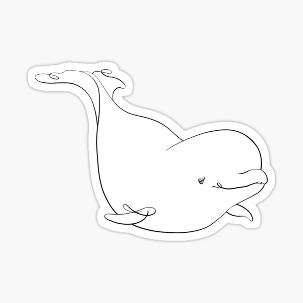 Sticker Beluga Whale Redbubble