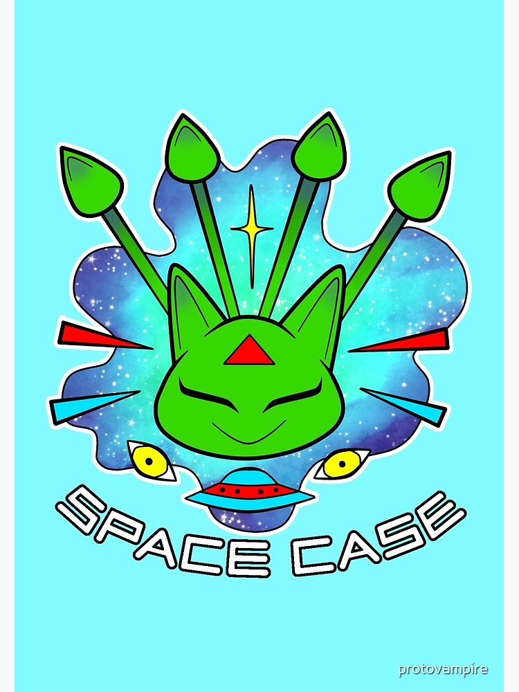 "Alien Aisha "Space Case"" Spiral Notebook by protovampire Redbubble