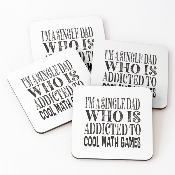Item preview, I am a single dad who is addicted to cool math games Classic Sticker And Shirt Design designed and sold by Glike.