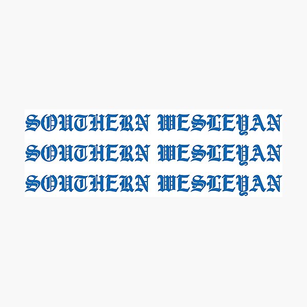 Item preview, Southern Wesleyan University Gothic Letters designed and sold by melinab1116.