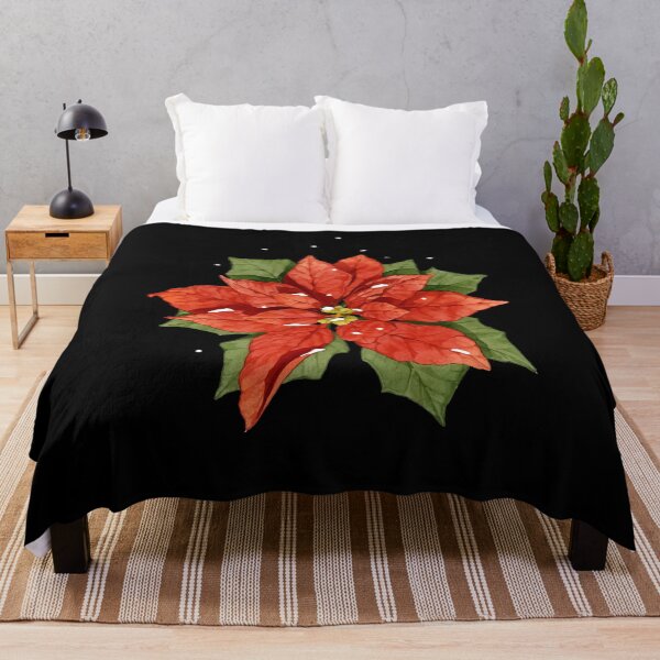 Item preview, Poinsettia Watercolor Flower Holiday Christmas Gift designed and sold by Dressed For Duty.