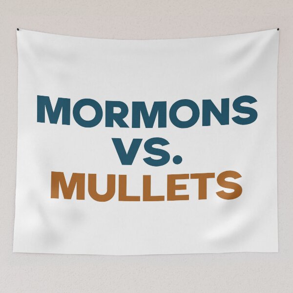 Item preview, Mormons Vs Mullets T-Shirt designed and sold by UniqueStylistic.