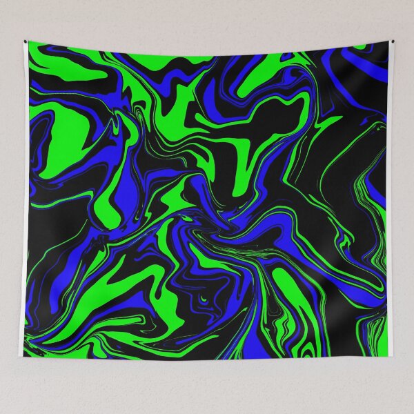 Item preview, Blue Green and Black Oil Slick  designed and sold by WildNClassyFun.