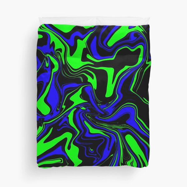 Item preview, Blue Green and Black Oil Slick  designed and sold by WildNClassyFun.