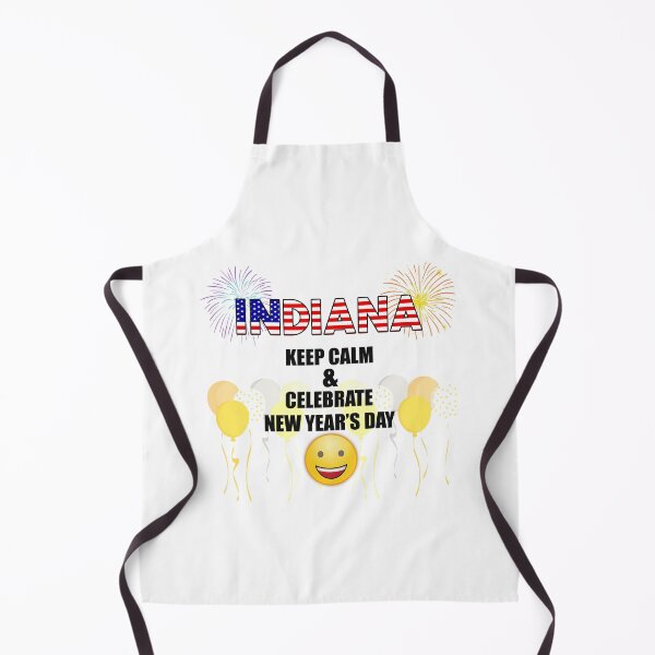Item preview, Indiana Keep Calm & Celebrate New Year Day | Indiana Edition designed and sold by BestBash.
