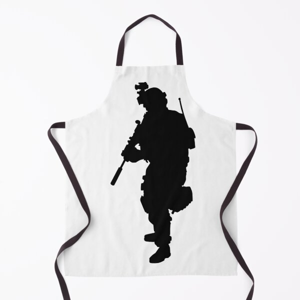 Item preview, Male soldier standing up and in full equipment and armament, fully automatic machine gun in hand such as the special forces, marines army and ksk, GRU, Sajeret. Isolated realistic silhouette designed and sold by Marcin Adrian.