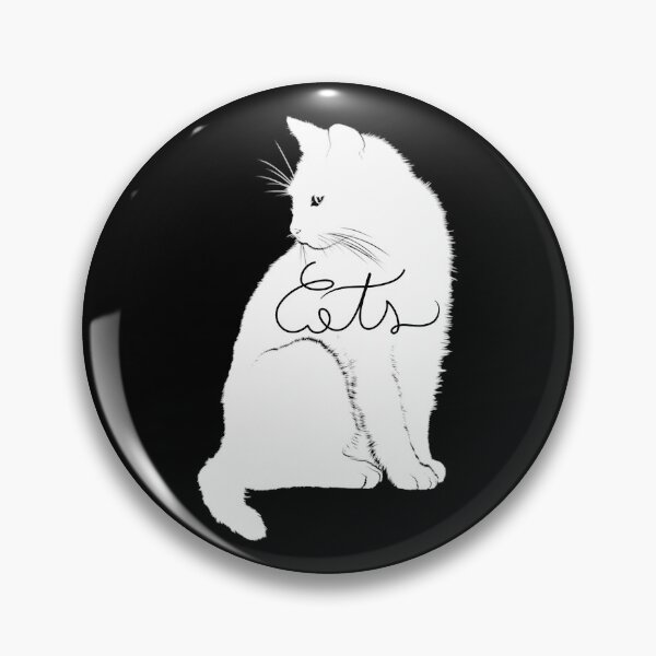 Item preview, White cat shape with black writing designed and sold by Powerful-M.