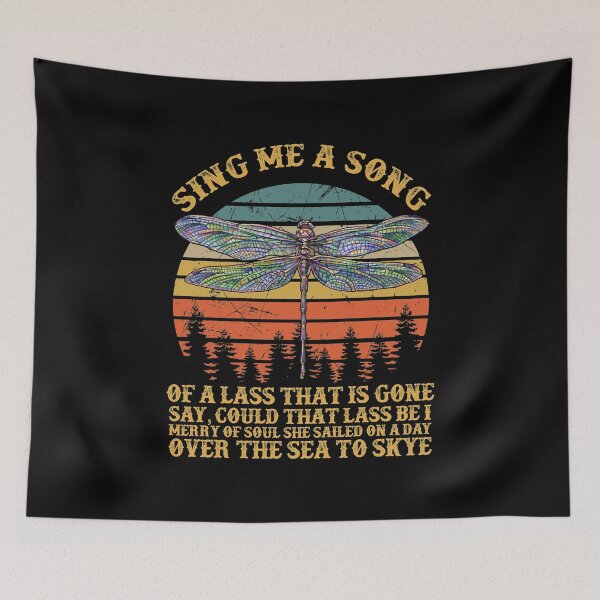 Item preview, Outlander Sing Me A Song Trees Dragonfly Vintage designed and sold by NancyLyonArt.