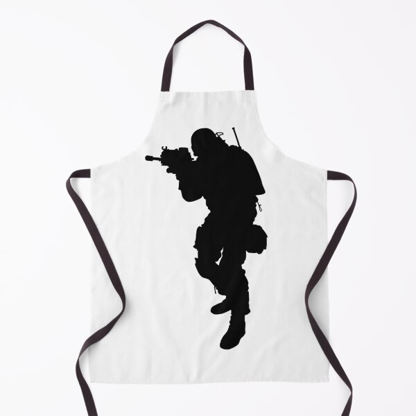 Item preview, Male soldier standing up and in full equipment and armament, fully automatic machine gun in hand such as the special forces, marines army and ksk, GRU, Sajeret. Isolated realistic silhouette designed and sold by Marcin Adrian.
