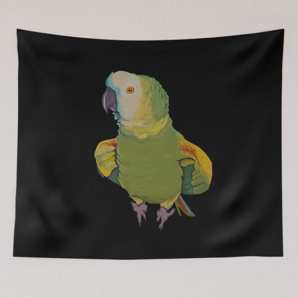 Item preview, Playful Blue Fronted Amazon Parrot  designed and sold by Zurickdesigns.
