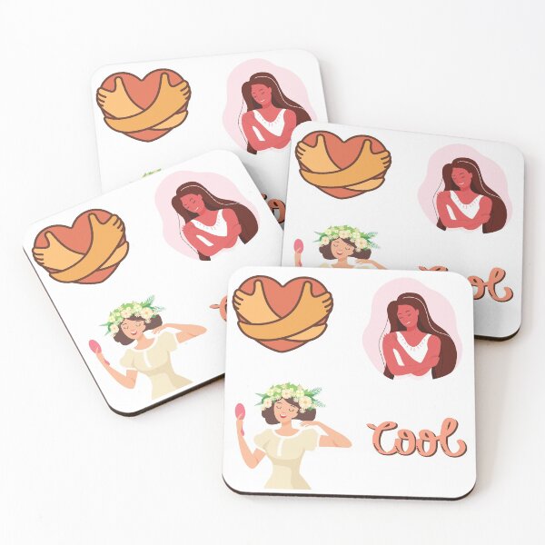 Item preview, Love Yourself and Keep Cool Pack Sticker designed and sold by Cosmic Dust.