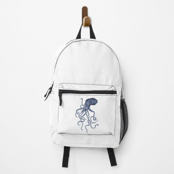 Item preview, Dark Blue Watercolor Octopus designed and sold by PandaAvenue.