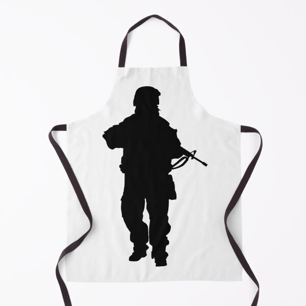 Item preview, Male soldier standing up and in full equipment and armament, fully automatic machine gun in hand such as the special forces, marines army and ksk, GRU, Sajeret. Isolated realistic silhouette designed and sold by Marcin Adrian.