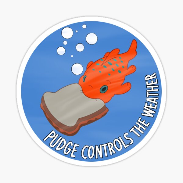 Vista previa del artículo con la obra «Pudge controla el clima», diseñado y vendido por Squidbey47.