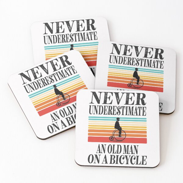 Item preview, Never Underestimate An Old Man On A Bicycle Essential Design designed and sold by Glike.