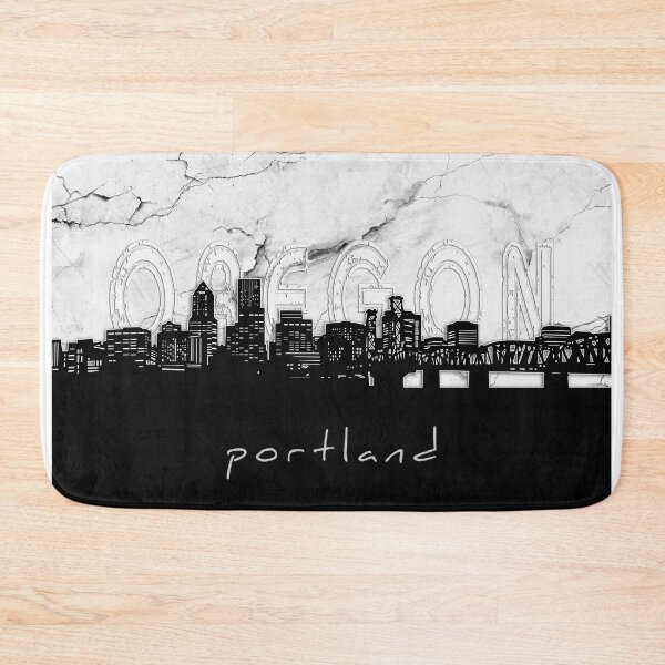 Item preview, portland skyline marble designed and sold by BekimART2.