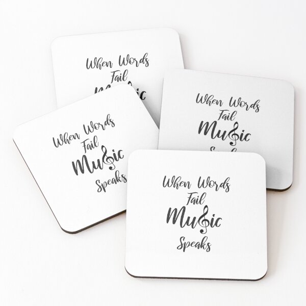 Item preview, When words fail Music speaks - quote designed and sold by MeIanie.