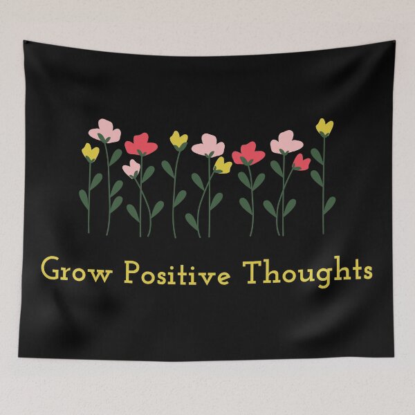 Item preview, Grow Positive Thoughts with Cute Flowers designed and sold by petrichor-store.