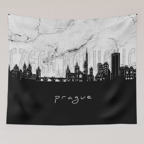 Item preview, prague skyline marble designed and sold by BekimART2.
