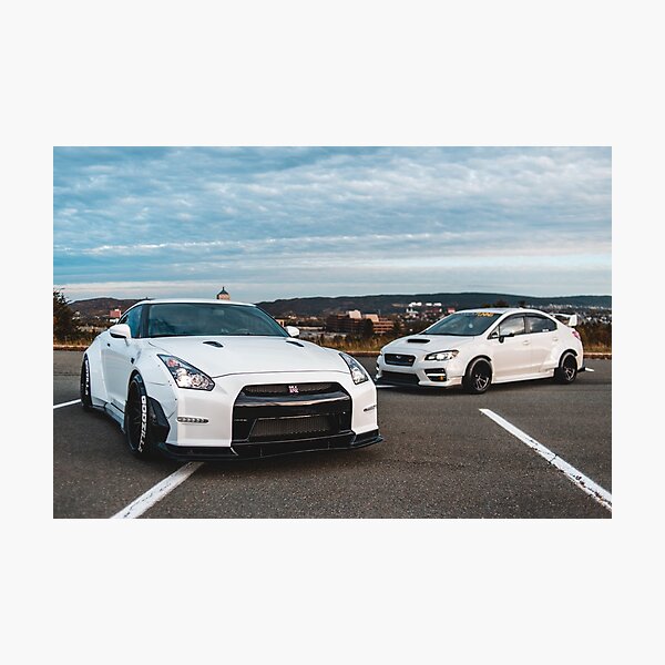 GTR + Wrx Sti Photographic Print
