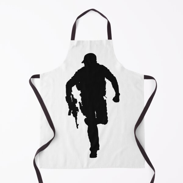 Item preview, Male soldier standing up and in full equipment and armament, fully automatic machine gun in hand such as the special forces, marines army and ksk, GRU, Sajeret. Isolated realistic silhouette designed and sold by Marcin Adrian.