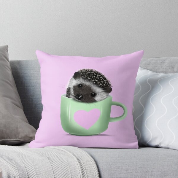 Artikelvorschau, Pygmäenigel in einer Teetasse - Pink entworfen und verkauft von Kittys-Art.