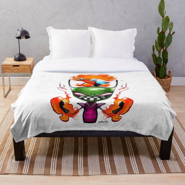 Invader Zim X Tony Trip Throw Blanket